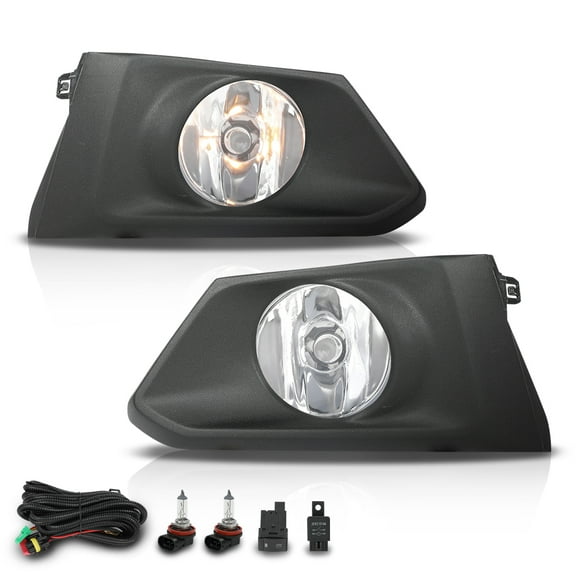 Pair Fog Lights Lamps w/ Bezels Set Left & Right Fit for 2019-2022 Nissan Altima