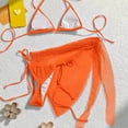 thumbnail image 3 of Dresfit Three Piece Casual Swimsuit Set - Includes Cover Up or Extra Bottom Saffron L, 3 of 3
