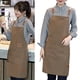 thumbnail image 3 of Delantal De Lona Con Espalda Cruzada, Delantal De Lona Impermeable Con Correas Ajustables Y Bolsillos Espaciosos Delantal Cómodo Y Moderno Para Cafeterías Salones De Uñas, 3 of 8