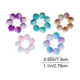 thumbnail image 3 of Ohmyroo Sensory Finger Massager Rings for Stress Relief and Focus 5 Piece Set Multicolor Silicone Beads, 3 of 6
