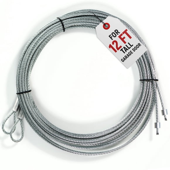 Cable para puerta de garaje Granatan de acero galvanizado de 4,1 m, paquete de 2