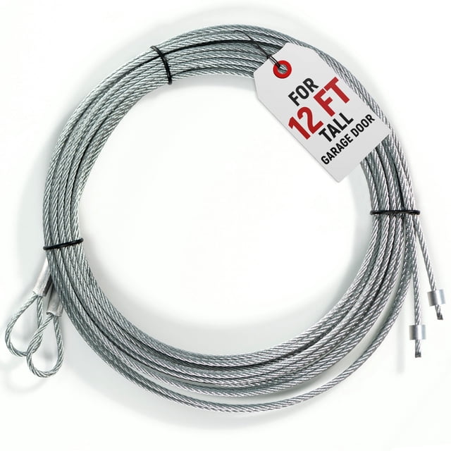 Cable para puerta de garaje Granatan de acero galvanizado de 4,1 m, paquete de 2