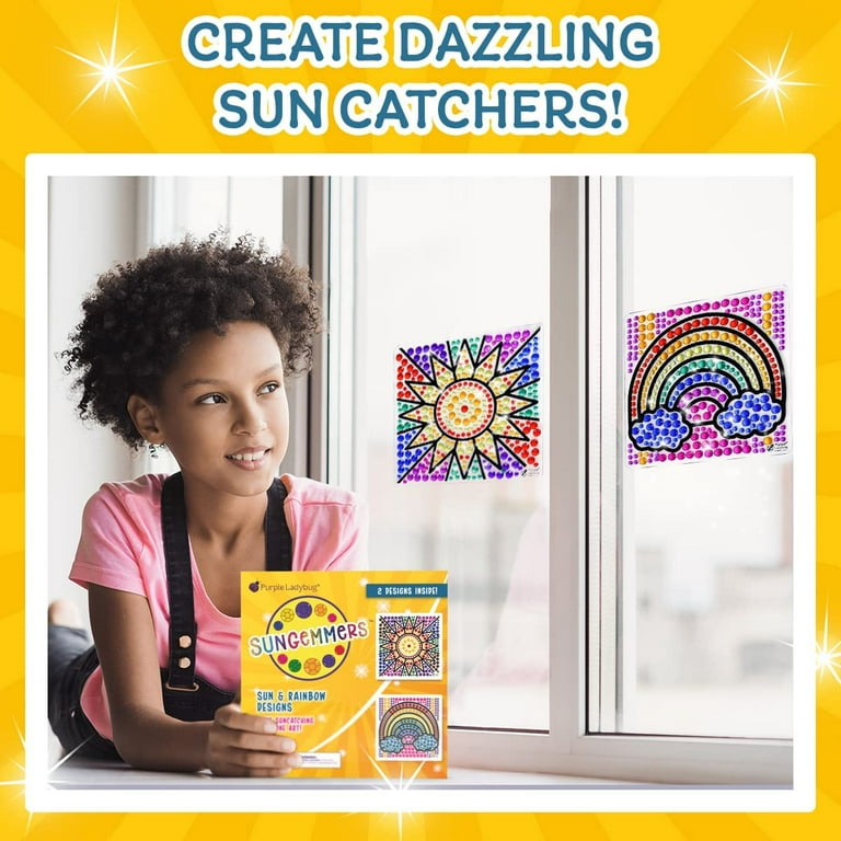 SunGemmers Big Diamond Gem Art Suncatcher Kits for Kids & Tweens - Fun Arts  and Crafts for