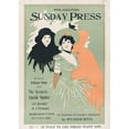 thumbnail image 2 of George Reiter Brill 11x14 Black Ornate Wood Framed Double Matted Museum Art Print Titled: Advertisement for Philadelphia Sunday Press; Ferbuary 9, 1896 (1896), 2 of 5