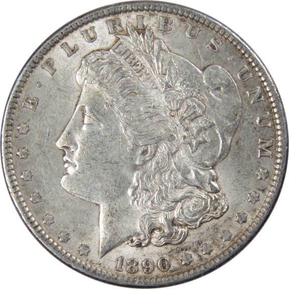 1890 Morgan Dollar AU About Uncirculated 90% Silver $1 US Coin Collectible