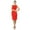 Red, variant on Bimba Womens Classic Slim Fit Bodycon Sleeveless Formal Midi Dress