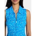 thumbnail image 3 of Birdie Bound Women's Ida Sleeveless Polo Dress with Bike Shorts Liner, Sizes XS-XXL, 3 of 5