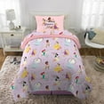 Disney Princess Kids 4 Piece Purple Reversible Comforter, Pillowcase ...