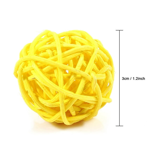 Adornos Decorativos De Bolas De Ratán Para Decoraciones De Bodas, Navidad, Fiestas De Cumpleaños, 5 Colores, 20 Piezas