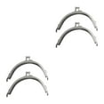 thumbnail image 2 of Decodeary 2x Creativity Metal Frame Kiss Clasp Lock Easy To Metal Purse Frame silver 8.5CM 2Set, 2 of 6