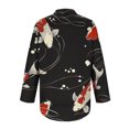 thumbnail image 6 of Bxsruta Tops for Women, Women's Polyester Lapel Neck Long Sleeve Blouse Comfortable Stretch Tunic Pullover Top, 6 of 6