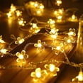 thumbnail image 4 of FASTBIRD Fairy Flower String Lights Outddor Decorative Lights 23 Feet 50LED Lighting for Christmas Halloween Wedding Party Indoor Outdoor Bedroom Decorations (Warm White), 4 of 7