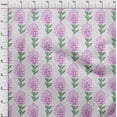 thumbnail image 4 of oneOone Rayon Purple Fabric Asian Block Floral Fabric For Sewing Printed Craft Fabric By The Yard 56 Inch Wide, 4 of 4