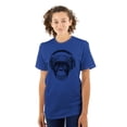 thumbnail image 3 of Smile Monkey Headphones Hipster Funny Men's Graphic T Shirt Tees Brisco Brands X, 3 of 6