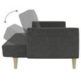 thumbnail image 5 of vidaXL Canapé-Lit 2 Places en Tissu Gris Foncé, 5 of 5