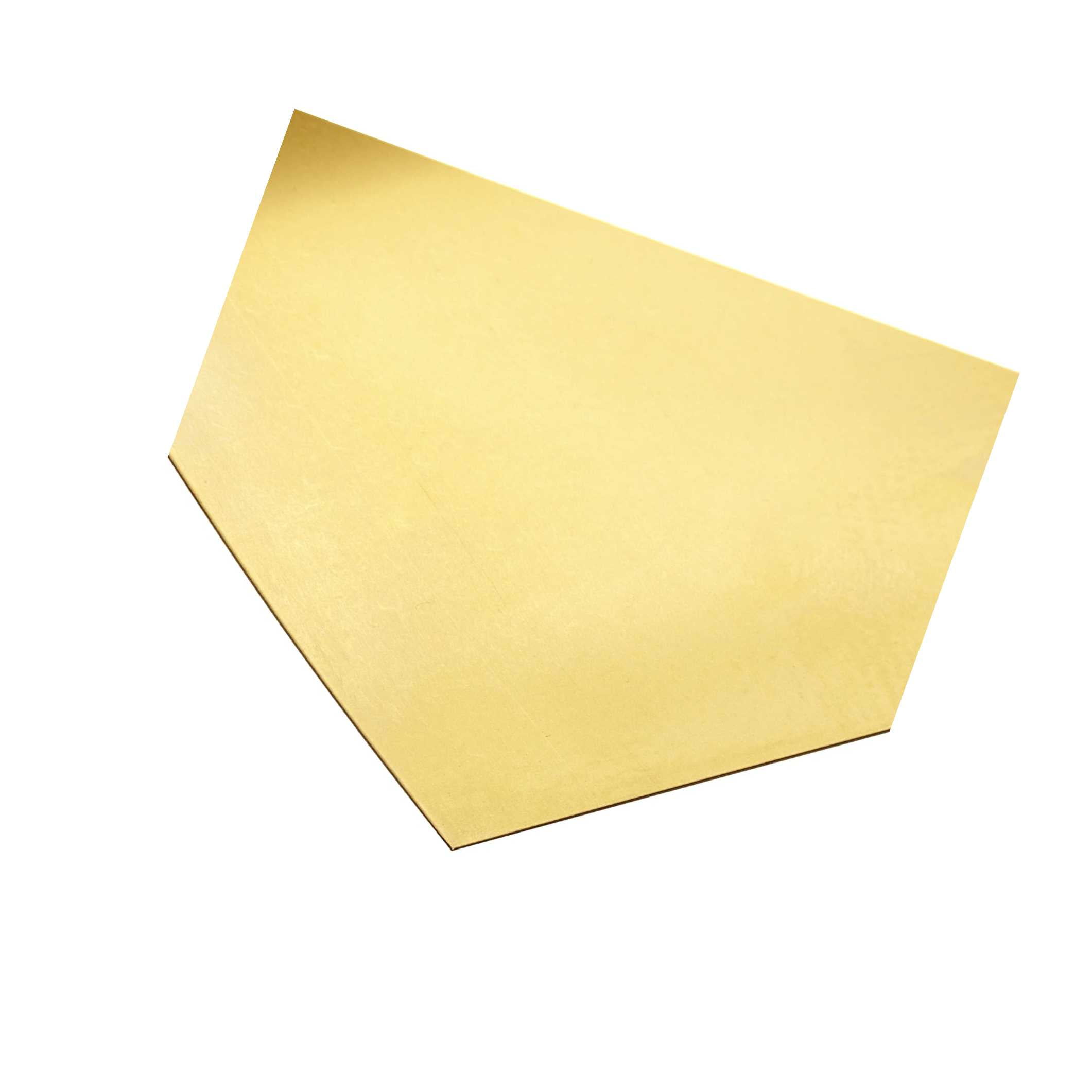 Metals Alloys Unpolished 260 Brass Sheet H02 Temper ASTM B19 ASTM B36 