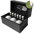 thumbnail image 3 of Pelotas De Golf Único Juego De Herramientas De Golf De Cuero De Pu Accesorios De Golf De Moda Con Caja De Almacenamiento 3 Pelotas De Golf 6 Tees Yuarrent OD010355-01, 3 of 6