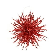 Holiday Time Red Starburst Christmas Decorative Accent Ornament