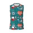 thumbnail image 4 of Yiaed Medical Elements Print Men's Singlet Vests Summer Running Muscle Tank Tops Gym Undershirt Round Neck Sleeveless for man, 4 of 5