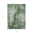 thumbnail image 3 of 8' X 10' Fern Green And Green Abstract Washable Indoor Outdoor Area Rug, 3 of 5