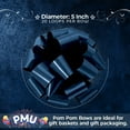 thumbnail image 6 of PMU Pom-Pom Pull-Apart - Pull Out Bows for Wedding, Birthdays & Anniversaries - Ribbon Bows for Flowers & Basket Decoration - Large Bow for Gift Wrapping - Navy 5 Inch 20 Loops (50/pkg) Pkg/1, 6 of 7