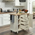 thumbnail image 4 of Homestyles Seaside Lodge Wood Kitchen Cart in Off White, 4 of 7