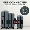 thumbnail image 4 of TACH V3 Lightweight 3pc Hardside Luggage Suitcase Set w/Charge Ports, Gray, 4 of 12