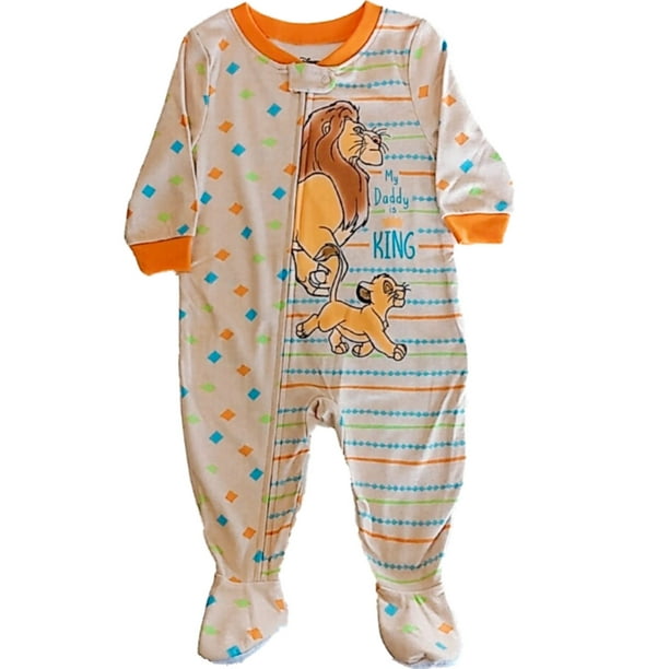 Disney Disney Infant Boys Tan Lion King My Daddy Is King Footie