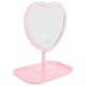 thumbnail image 2 of Usb Rechargeable Led Makeup Mirror Desktop Mirror Heart Shape Mirror for Women, 2 of 2