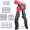 Red, variant on Molly Bolt Setting Tool, Hollow Wall Anchor for Drywall Plaster Sheetrock Hollow Wood Wall, Heavy Duty Metal Wall Anchors Setting Tool, 30pcs Molly Bolts in 5 Sizes