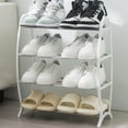 thumbnail image 6 of SLYNSHome Shoe Rack for Entryway - 4 Tier - Shoes Storage Holder Stackable Shoe Organizer for Closet Space-Saving Home Essentials (White), 6 of 7