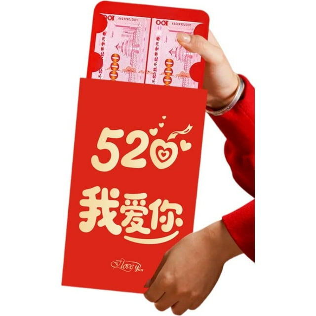 2026 New Big Red Envelope 520 Wedding Red Packet Cny Suprise Spring Festival Money Bag Lucky