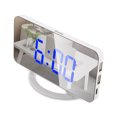 thumbnail image 1 of Sidaley Proyector Reloj digital ajustable Linterna LED Lámparas de noche automáticas Termómetro Relojes de proyección para el dormitorio Type2 NO2, 1 of 6