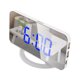 thumbnail image 1 of sweethay Proyector Ajustable Multifuncional Despertador Digital Reloj Maquillaje Espejo Termómetro Proyección Relojes Blanco, Luz Azul Type2 NO2, 1 of 6