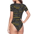 thumbnail image 4 of Fotbe Retro Excavator Women's Crew Neck Short Sleeves Bodysuit Tops Round Neck Slim Sleeveless Soft Comfortable Basic-XX-Large, 4 of 9