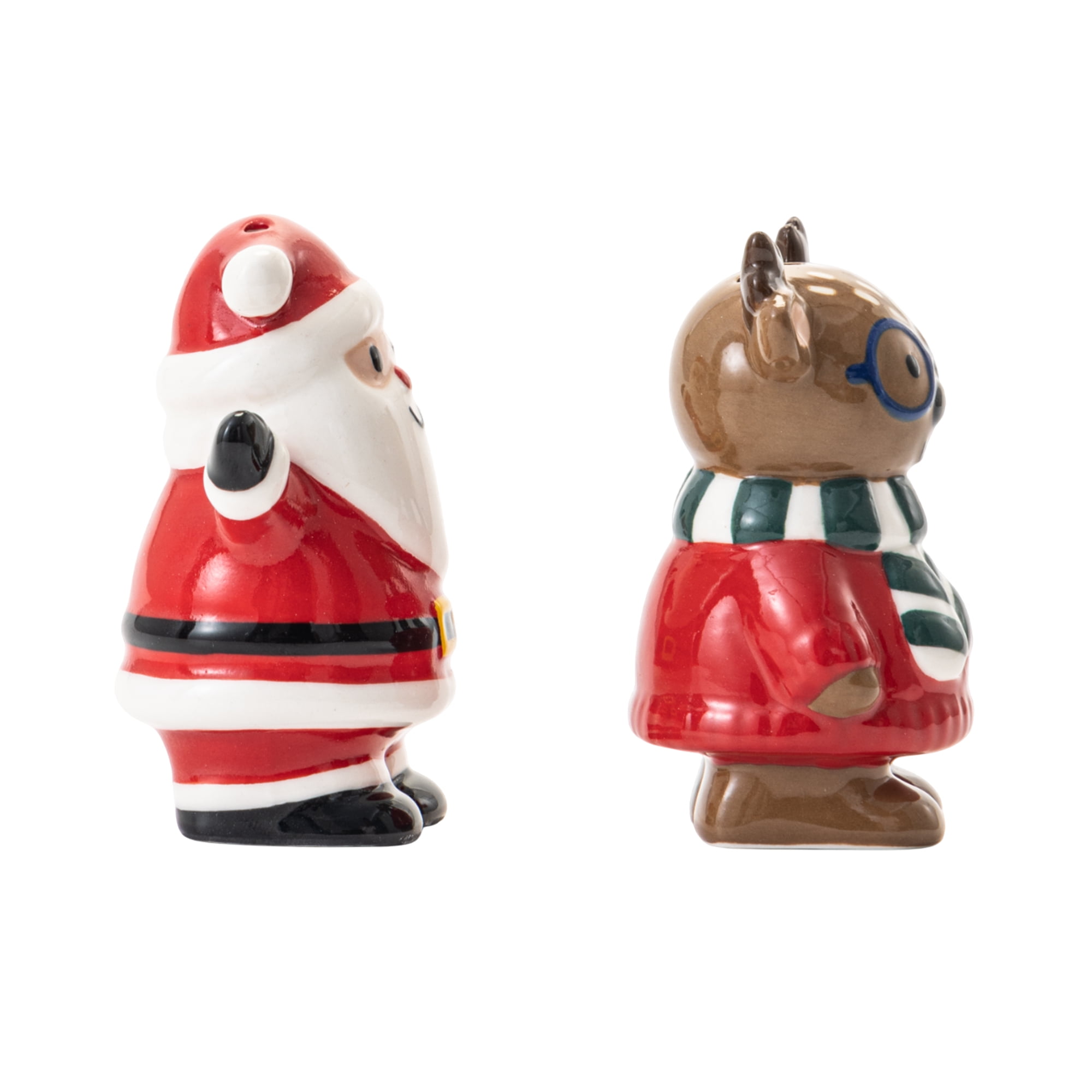 Holiday Time Salière et poivrière figuratives en céramique, 2 pièces Salière et poivrière, céramique