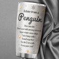 thumbnail image 2 of Advice From A Penguin Insulated Tumbler Jewelry Aquatic Animal Print Coffee Travel Mug With Lid 20oz Stainless Steel Tumbler Gift For Penguin Lovers Flightless Bird Cups, 2 of 6