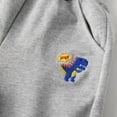 thumbnail image 4 of Sweatpants Kids Boys Grey Sweatpants Basic Boys' Athletic Pants Dinosaur Embroidery Sweatpants with Pocket 5-6 Years Boys Pants, 4 of 8