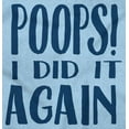thumbnail image 2 of Poops I Did it Again Potty Training Romper Boys or Girls Infant Baby Brisco Brands 18M, 2 of 6