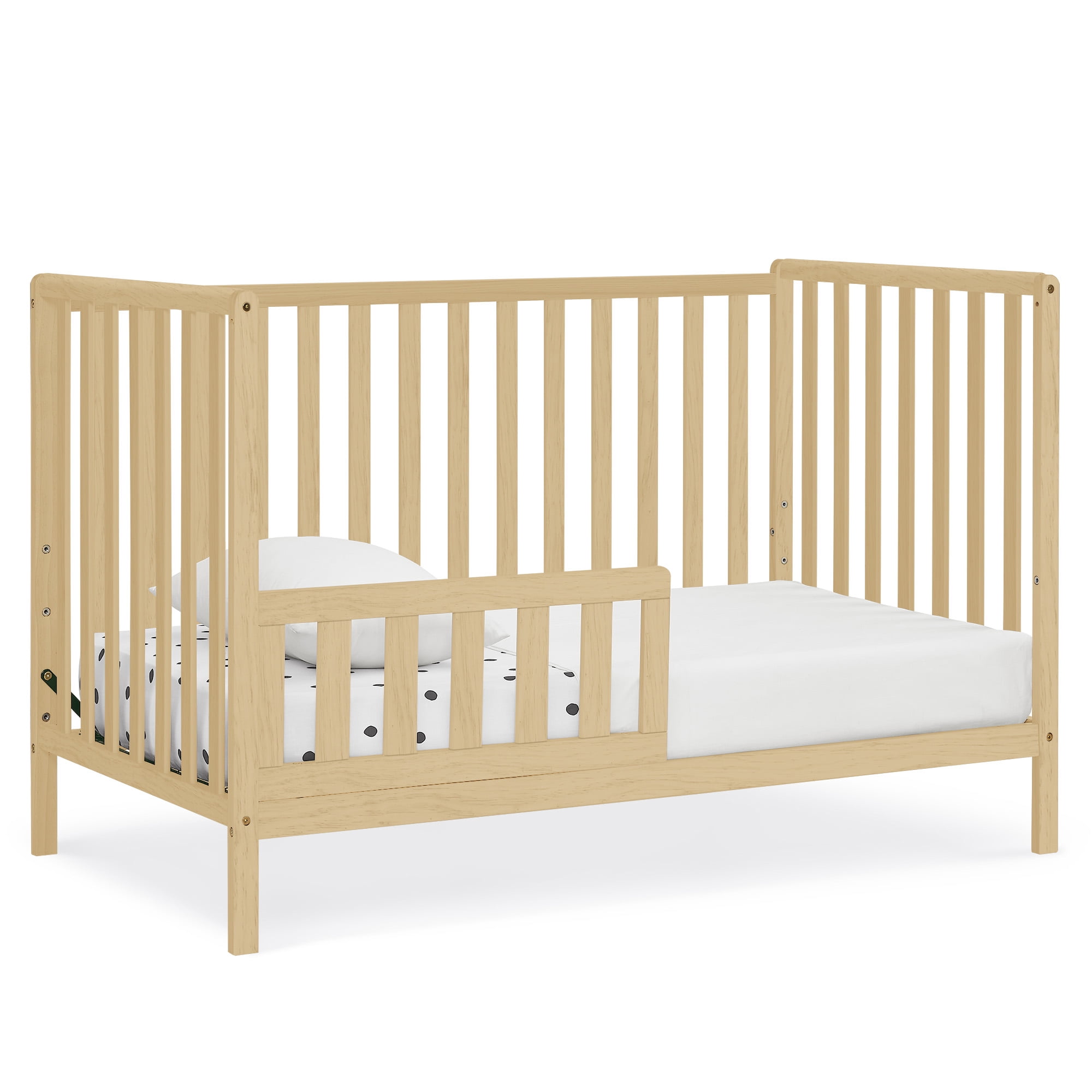 Delta Children Heartland 4-in-1 Convertible Crib - Greenguard Gold Certified, Natural Pine