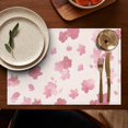 thumbnail image 4 of Pioneer Flower Floral Print Pattern Summer Placemats Table Placemats Set Of 6-Linen Kitchen Washable Placemats Table Mats 12x18 Inch Non-Slip Heat Resistant, 4 of 5