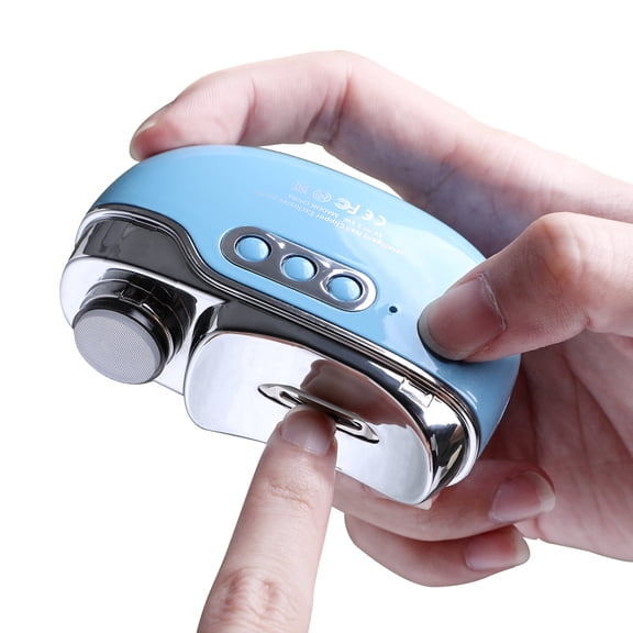 Daner 3 In 1 Automatic Electric Nail Clipper for Senior Adults Safety Nail Cutter Nail Filer Blue