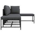 thumbnail image 5 of vidaXL 5 Piece Garden Sofa Set with Cushions Grey Poly Rattan, 5 of 5