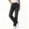 thumbnail image 6 of Ruimatai Womens Jeans Straight Leg Denim Pants Button Fly High Waist Belt Loops Casual Classic Trousers, 6 of 8