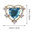 thumbnail image 2 of 10pcs Heart Nail Charms Rhinestones Manicure Jewelry Accessories Nail Decorations, 2 of 8