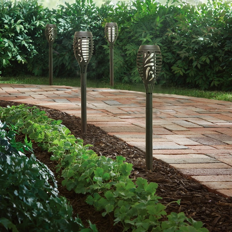Deck Impressions OPP Solar Tiki Torch Light 12 Pack Walmart