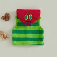 thumbnail image 5 of RUINIXCW Toddler Baby Boy Girl Caterpillar Costume Warm Fleece Vest Jacket Fall Winter Clothes Striped Sleeveless Fuzzy Hooded Vest Jacket Coat Top, 5 of 9
