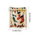 thumbnail image 3 of WEGFTDUOP Christmas Print Blanket Comfortable And Soft Flannel Blanket Merry Christmas Blanket Suitable For Bedroom Sofa Christmas Decoration 75X100cm Blankets And Throws, Bed Blankets, 3 of 7
