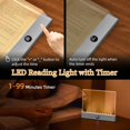 thumbnail image 3 of Lámpara LED para libros ZWJFDCBD recargable con 3 colores y temporizador, 3 of 8