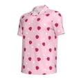 thumbnail image 3 of Daiia Strawberry And Heart Pattern Men’s Polo Shirts,Solid Deck Shirt,Classic Fit, Breathable Cotton Polo for Casual and Sport Wear-4X-Large, 3 of 9